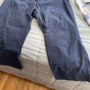 NY&Co Stretch Navy Capri Chino Pants Size 10